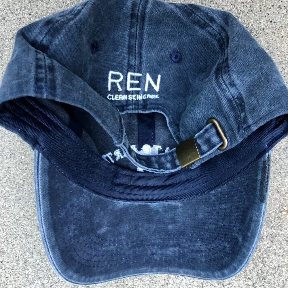 NISSI CAPS REN Clean Skincare Down to Earth Dad Hat Men's Blue Adjustable Cap‍